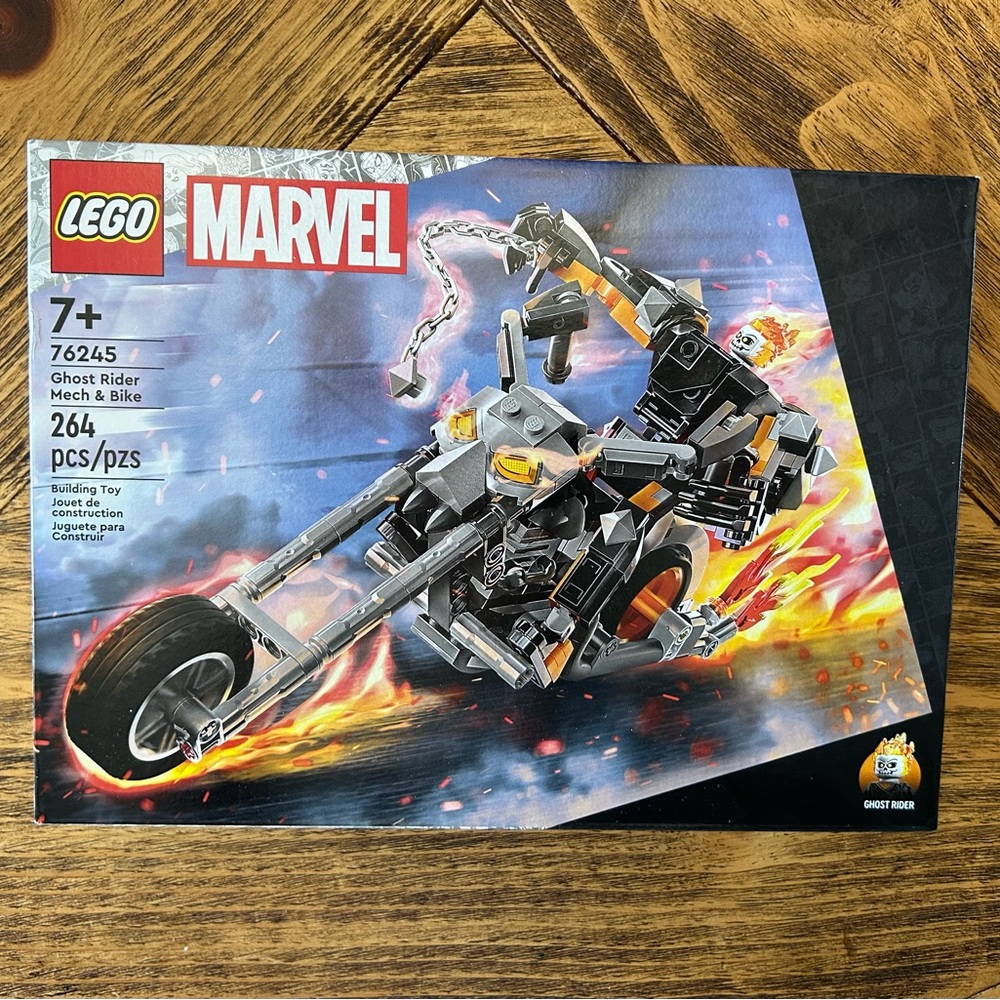 LEGO Marvel Ghost Rider Mech & Bike - Black and Orange 76245